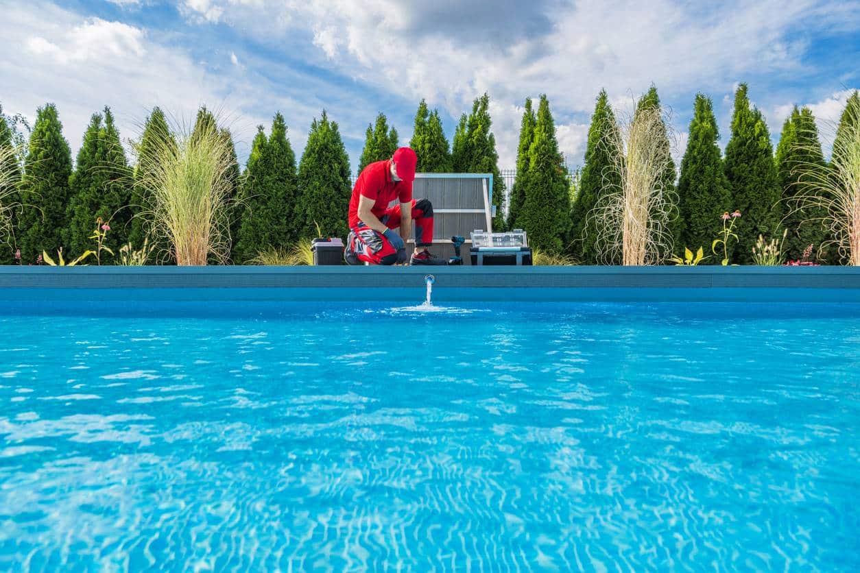niveau d'eau piscine