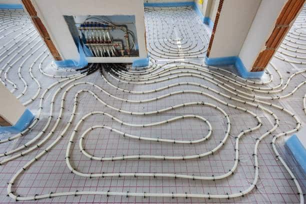 plancher chauffant maison chaleur